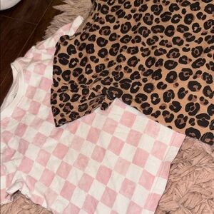 Leopard and Checkered T-Shirts